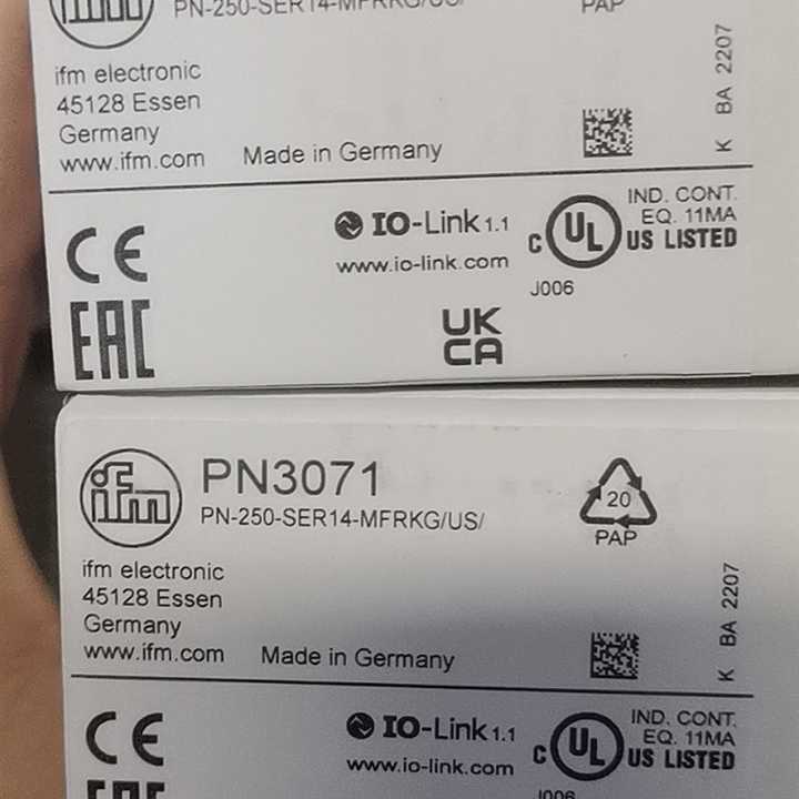 Original IFM Pressure Sensor PN7070 PN7092 PN7071 PN7094 PN2028 PN2093 thumbnail-2