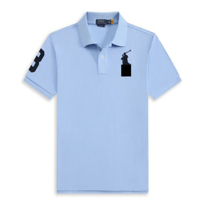 RL <span class=keywords><strong>Ralph</strong></span> Big for for Shirt Men's Women's Couple Solid Cotton Logo Embroidered Lapel Short Sleeve 2025 Spring Limited - Product Image 5