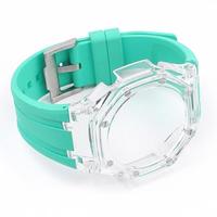 Nouveau Kit de Modification DIY pour Boîtier de Montre en Cristal 2026 pour GA-2100 GMA-S2100, Cadeau Homme Femme avec Bracelet en Silicone Transparent 22mm