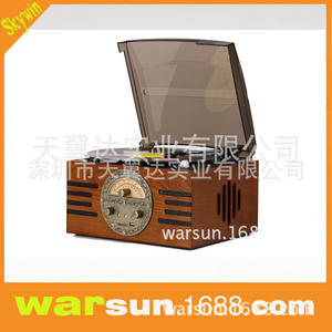 Tocadiscos Retroline de Madera Maciza con Reproductor de MP3, Radio FM/AM y Bluetooth Opcional para Uso Doméstico - Product Image 5