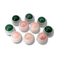Rouleau en cristal de haute qualité tops boules de rouleau de pierres précieuses naturelles pour bouteille de boules de rouleau de pierres précieuses d'huile essentielle de parfum