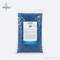 Cire dure à base de colophane parfumée à l'azulène, 1 kg, pour épilation visage, maillot et zones intimes (usage professionnel, longue durée)