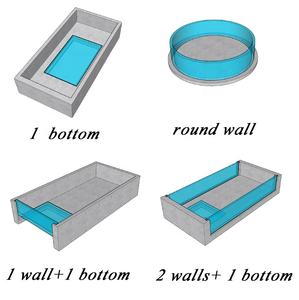 Grande piscine transparente et épaisse en acrylique, fenêtre de piscine extérieure en acrylique résistant aux UV pour piscine en acrylique - Product Image 5