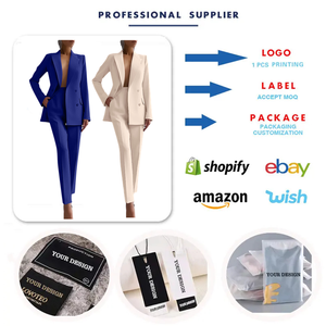 C0402 ultimi abiti da lavoro Desgin per <span class=keywords><strong>donna</strong></span> <span class=keywords><strong>Blazer</strong></span> <span class=keywords><strong>Slim</strong></span> e pantaloni Set per <span class=keywords><strong>donna</strong></span> abito formale da <span class=keywords><strong>donna</strong></span> abiti da ufficio - Product Image 4