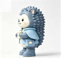 Figurine personnalisée hérisson en PVC et ABS, statue de personnage de dessin animé, fabrication OEM en Chine, figurine personnalisée pour la vente en gros de produits de marque