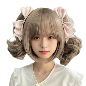 Lolita-style cute hair <b>clips</b>, double ponytail <b>clips</b>, 3D <b>bow</b> side <b>clips</b>, Japanese JK headwear, adorable Lolita style. - Product Image 5