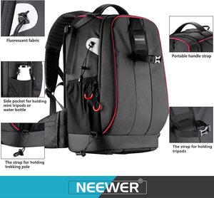 Sac à dos pour appareil photo <span class=keywords><strong>Neewer</strong></span> Pro, étanche, antichoc, rembourré et réglable, avec cadenas antivol pour reflex numérique - Product Image 5