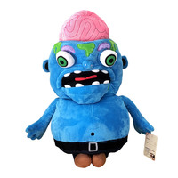 Poupée en peluche monstre personnalisée, créative, détachable, en forme de cerveau, pour échantillonnage et traitement, mascotte OEM/ODM, poupées souples et étranges sur mesure