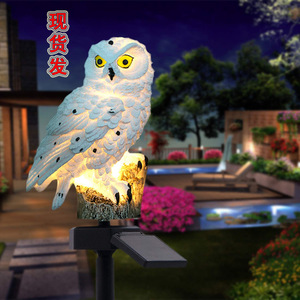 Solar Resin Owl Garden Stake <b>Light</b> <b>LED</b> Outdoor Lawn Decor Water Resistant Free Standing - Product Image 2