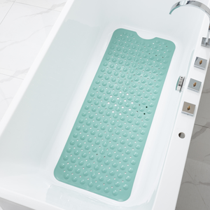 Extra Long Solid Modern Non-Slip Eco-Friendly Machine Made <strong>Bath</strong> <strong>Mat</strong> PVC Bathtub <strong>Mat</strong> Soft Shower Floor <strong>Mat</strong> with Drain Holes - Product Image 5
