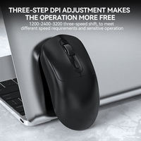 Ratón Inalámbrico T-WOLF X8 para Juegos y Oficina, Batería de 500 mAh, 2.4G BT, Diseño Ergonómico, Ratón Recargable con Pegatinas de Graffiti