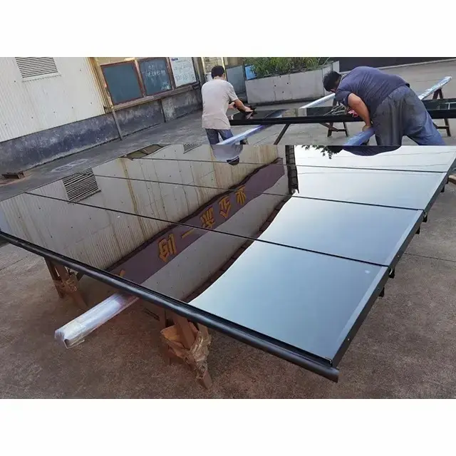 Kaca pintu garasi bingkai tanpa bingkai serat kaca Tempered bersekat 9 'X 8 16' X 7 '16*8 kaki terisolasi dengan pintu akses