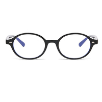 Petites montures de lunettes ovales semi-cerclées unisexes anti-lumière bleue pour adultes, correction de la myopie