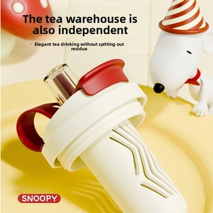 Gourde à paille pour enfants <span class=keywords><strong>Snoopy</strong></span> en Tritan – Résistante aux hautes températures, type paille, idéale pour les étudiants, grande capacité, design cartoon - Product Image 3