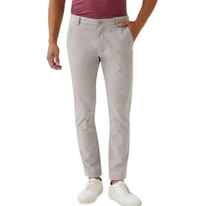 Pantalones chinos para hombre con costuras reforzadas, tela de sarga duradera para programas corporativos informales y suministro de ropa de trabajo profesional. - Product Image 1