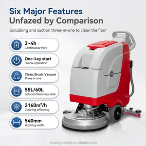 XD55 <b>Walk</b>-Behind Floor Scrubber 24V 100Ah Battery Powered 2100㎡/h Efficiency Floor Cleaning <b>Machine</b> for Large Supermarket - Product Image 2