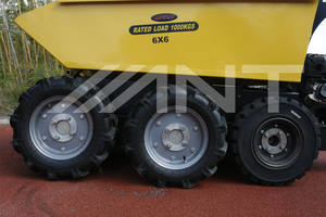 Mini carretilla de 6 ruedas Dumper de autodescarga Gran capacidad de carga de carretilla de rueda eléctrica de motor de gasolina - Product Image 5