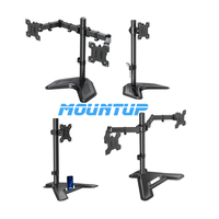 Support de bras de moniteur Support de moniteur portable Support de moniteur double pour ordinateur autoportant