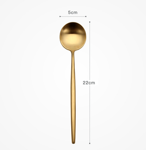 DFL0317 Portugal Juego de Cubiertos de Acero Inoxidable 304, Cuchillo para Carne, Tenedor, Cuchara, Juego de Cuatro Piezas de Cubiertos Occidentales, Cuchara para Postre, Tenedor, Cuchillo - Product Image 4