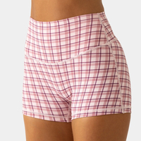 Nouveautés : Short de sport pour femme à taille élastique, effet push-up, respirant, sans couture frontale, idéal pour la course et la gym, personnalisable avec logo.