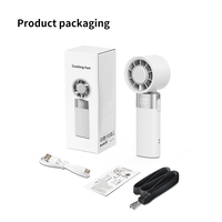 Mini ventilateur USB portable tendance, rechargeable, pliable, en plastique, pour l'extérieur, vente chaude été 2025