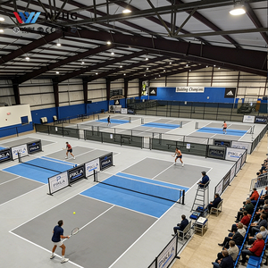 Estructura de Marco Portátil de Alta Resistencia para la Construcción de Pistas de Tenis con Instalación Rápida, Aislada, Estándar ASTM A36, Confiable - Product Image 3