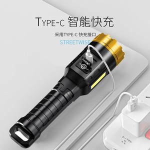 Streetwise Rechargeable <b>Flashlight</b> Type C Fast Charging <b>LED</b> Emergency Outdoor Use - Product Image 1