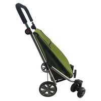 Chariot de supermarché pliable en aluminium à bas prix Bagages pliants portables Supermarché Sac chariot d'escalade à 6 roues