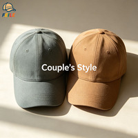 Gorra de Béisbol de Moda, Lisa, Sin Estructura, Ajustable, Estilo Dad Hat, 6 Piezas, 100% Algodón, Color Sólido, Unisex, OEM Personalizable