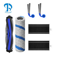 Kit de remplacement compatible avec les pièces du robot aspirateur ECOVACS Debot Ecovacs X11 OmniCyclone : brosse principale, brosse latérale, rouleau, serpillière, filtre HEPA, sac à poussière