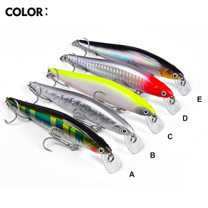 Señuelo artificial duro tipo Minnow hundible de 5G/7G/10G/14.5G con anzuelo triple para pesca - Product Image 3