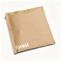 Emballage d'expédition de colis de vêtements avec impression personnalisée, polymailer biodégradable, enveloppe en carton kraft, sac d'expédition en papier