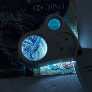 デュアルレンズ 30倍・60倍 拡大鏡 折りたたみ式 <span class=keywords><strong>LED</strong></span>ライト付き ジュエリー ルーペ 宝飾用 鑑定ルーペ - Product Image 5