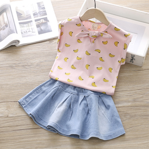 Ropa de Verano para Bebés del Mercado Chino, Conjuntos de Vestidos de Mezclilla con Flores para Niñas Pequeñas, Compras en Línea en Aliexpress - Product Image 3