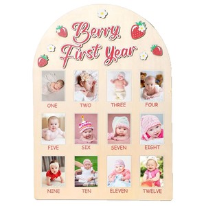 Personnalisation de motifs personnalisés Tableau photo d'étape de croissance annuelle pour enfants Jalon de comparaison de croissance pour enfants - Product Image 3