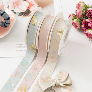 Ruy băng tình yêu mạ vàng in bao bì hai mặt với ruy băng trang trí cho ngày Valentine & đám cưới-bền thân thiện với môi trường - Product Image 4