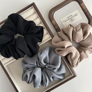 ربطة شعر كبيرة الحجم فائقة الجودة وقوية من الكتان بألوان الباستيل مع مطاط مرن إكسسوارات شعر كبيرة جداً XL XXL - Product Image 5