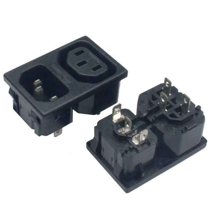 Connettore AC 250V 10A Presetta IEC320 C14 Con Fusibile - Ingresso AC 250V 10A, Per Alimentatori E Apparecchi Elettrici Presa Fusibile Uxcell