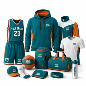 Set de Artículos Promocionales para Fanáticos del Baloncesto al por Mayor: Camiseta, Pantalones Cortos, Gorra, Toalla, Mochila y Botella para Regalos de Organizadores de Eventos y Equipos - Product Image 1