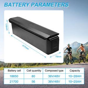 थोक डाउनट्यूब किंग कोंग SYR-012 36v 48v 52v 10 आह 20a 25ah 2 लिथियम इलेक्ट्रिक बाइक बैटरी पैक, 500w 750w 1000w मोटर के लिए - Product Image 2