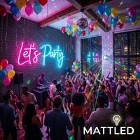 Letrero LED de Feliz Cumpleaños, Decoración de Fiesta Personalizada, Luz Decorativa de Pared para Cumpleaños, Bodas, Aniversarios, Diseño Gratuito