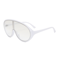 Twooo T1097 Nouveautés Lunettes de soleil UV400 surdimensionnées à monture unique, tendance