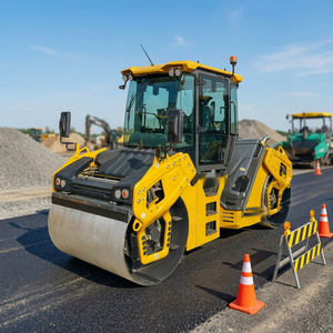Rouleau compresseur routier à double tambour de 10 tonnes XD105T, directement de l'usine, puissant compacteur d'asphalte, rouleau vibratoire - Product Image 2
