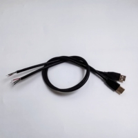 Câble USB 2.0, câble de données et de charge rapide, type A mâle, gaine en PVC, câble de données pour projecteur, caméra, microphone, haut-parleur de voiture
