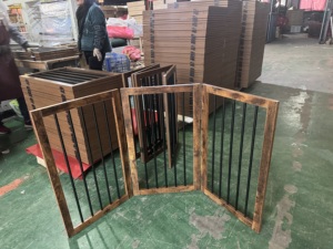 Jaula grande <span class=keywords><strong>para</strong></span> perros, decoración de madera <span class=keywords><strong>para</strong></span> interiores, <span class=keywords><strong>valla</strong></span> <span class=keywords><strong>para</strong></span> mascotas con patrón de animales <span class=keywords><strong>para</strong></span> <span class=keywords><strong>gatos</strong></span> y animales pequeños - Product Image 5