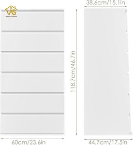 أفضل المنتجات الجديدة لعام 2024: خزانة أدراج للفتيات بـ 6 أدراج، مجموعة أثاث غرفة نوم الأطفال، خزانة جانبية، خزانة طعام، وحدة تخزين جدارية للمطبخ - Product Image 6