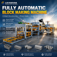 Machine de fabrication de blocs de béton entièrement automatique QT8-15 pour briques creuses, pavés et briques autobloquantes pour usine de blocs