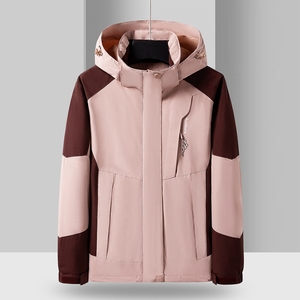 Logotipo personalizado a prueba de viento e impermeable tres en uno desmontable impermeable traje de Montañismo con capucha Otoño e Invierno - Product Image 5