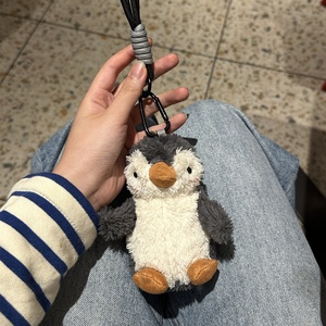 Dễ Thương 10Cm Ít Chim Cánh Cụt Ba Lô Mặt Dây Chuyền Bông Mềm Keychain Đồ Chơi Với Biểu Tượng Tùy Chỉnh Quà Tặng Sáng Tạo Cho Phụ Nữ - Product Image 2