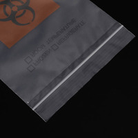 Bolsa para Muestras Biológicas con Cierre Hermético y Bolsillo Exterior para Documentación, Bolsa para Muestras de Laboratorio Médico
